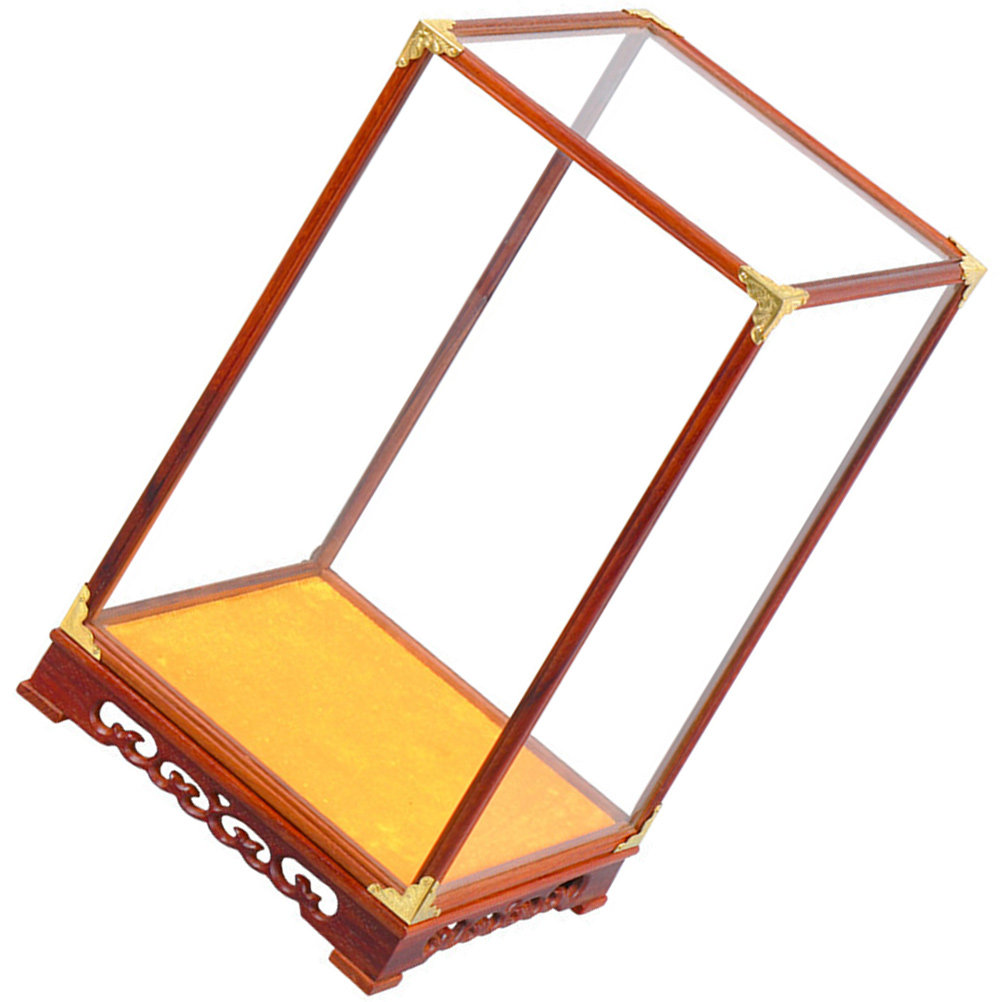 Glass Display Box Buddha Prote - Frame Display Wood ulasan dan harga