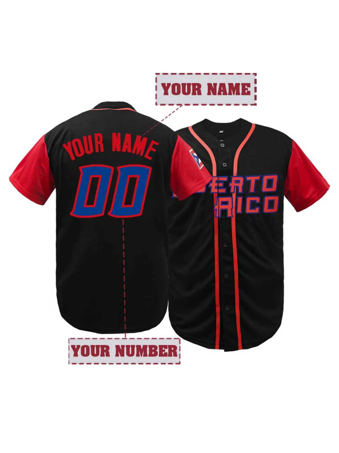 Men's Personalized Name And Nu - Embroidery Jersey ulasan dan harga