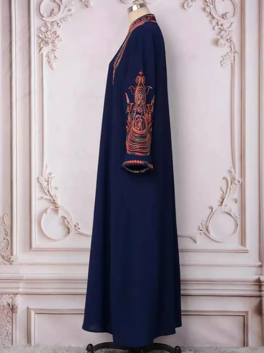 Moroccan Kaftan Abaya For Wome - Embroidery Arabic ulasan dan harga