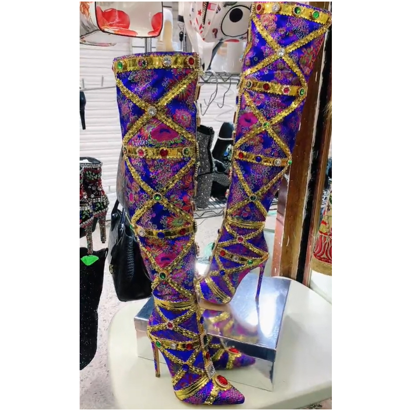 Multicolor Gemstone Gold Trim  - Embroidery Stitch ulasan dan harga