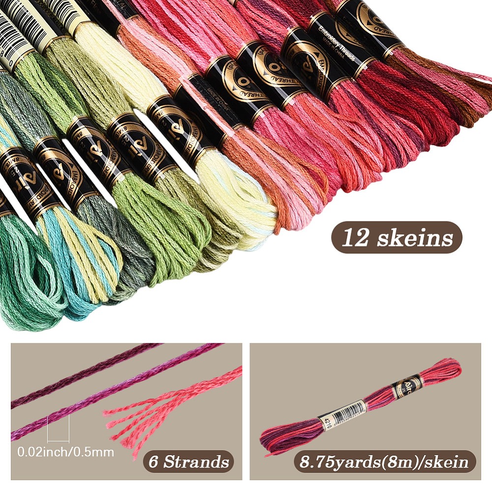 105 Yards Stitch Floss Embroid - Embroidery Stitch ulasan dan harga
