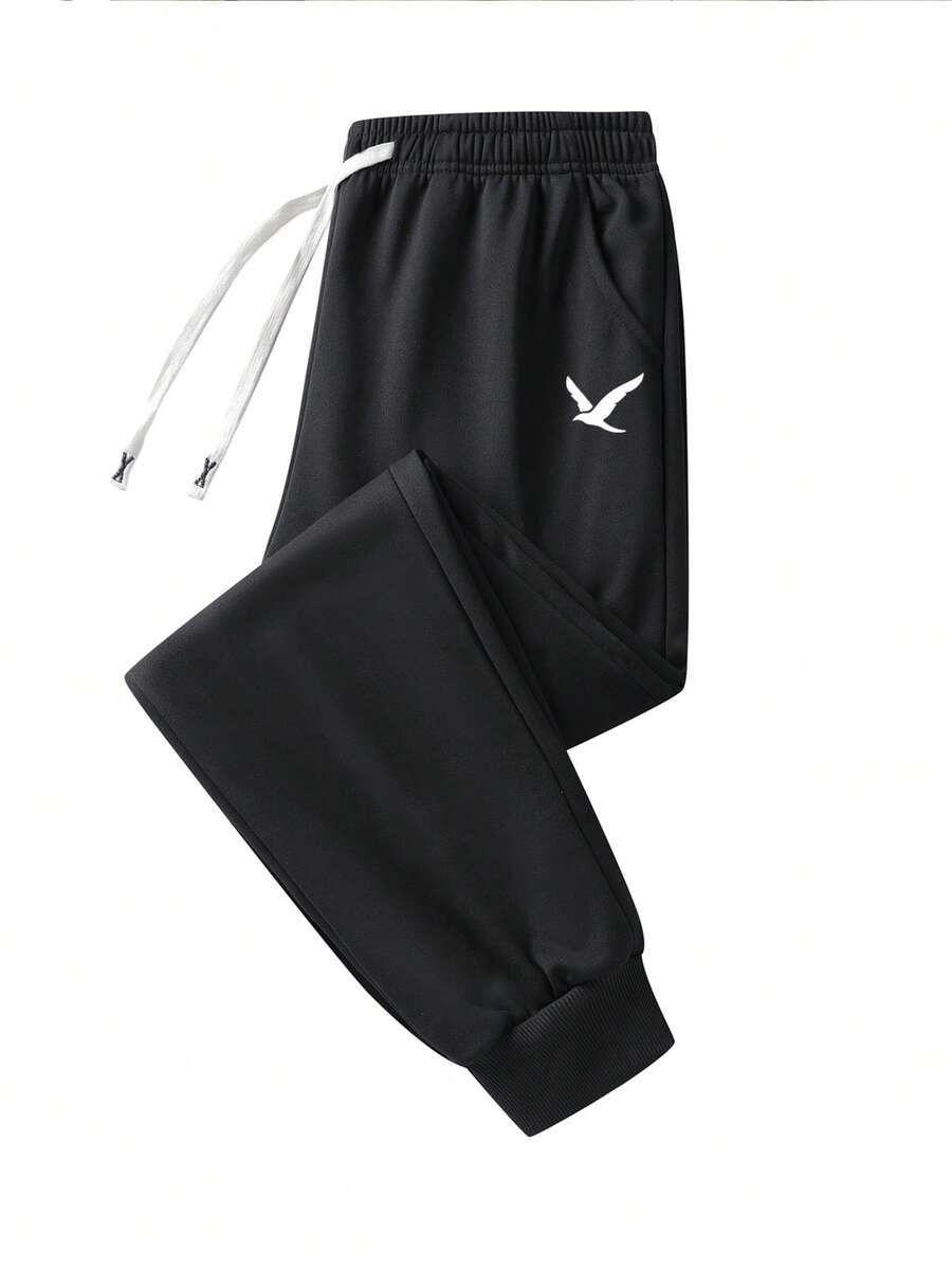 1pc Men's Casual Sweatpants, L - Embroidery Jersey ulasan dan harga