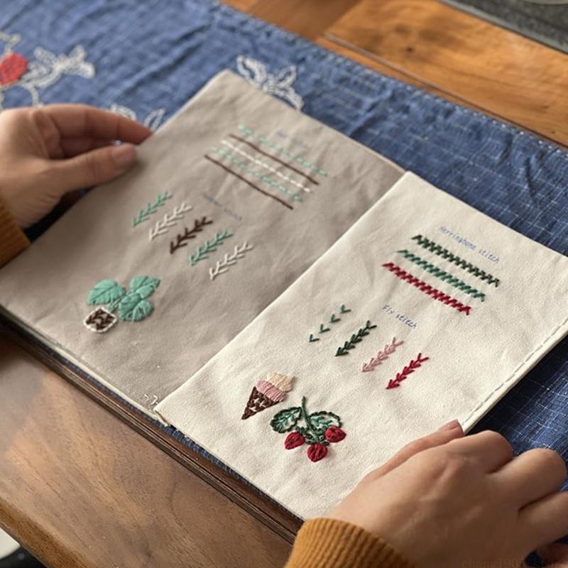 QX2E Handmade Embroidery Stitc - Embroidery Guide Book ulasan dan harga