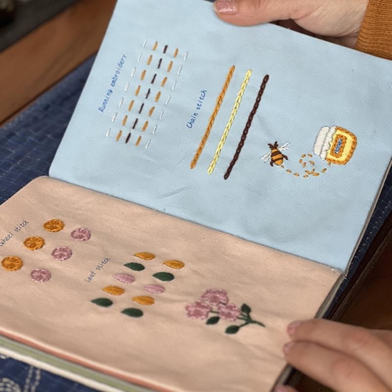 QX2E Handmade Embroidery Stitc - Embroidery Guide Book ulasan dan harga