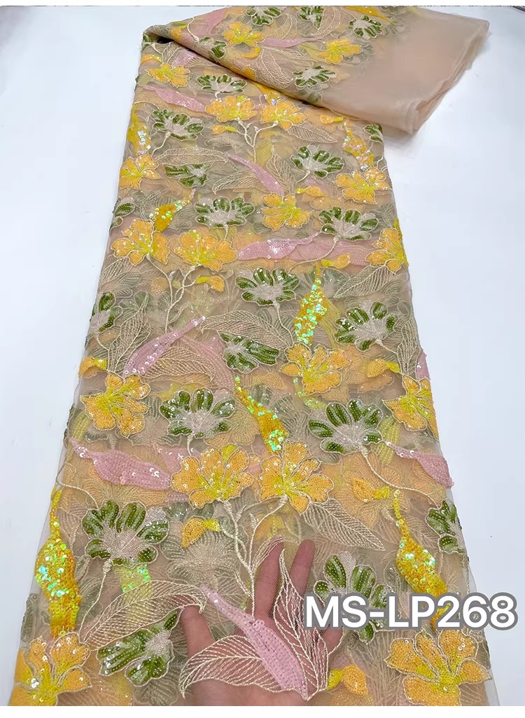 1yard Luxury Double color bead - Embroidery Beads ulasan dan harga