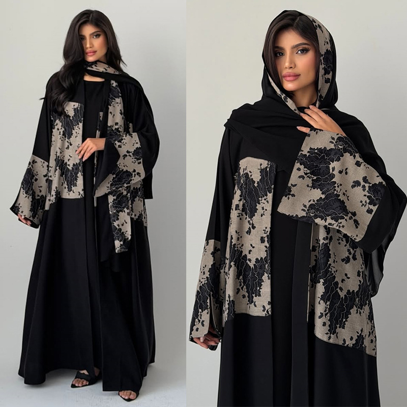 Women Eid Abaya Hijab 2 Piece  - Embroidery Arabic ulasan dan harga