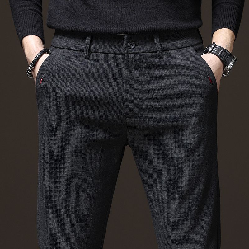 Spring Autumn Men's Casual Pan - Embroidery Jersey ulasan dan harga