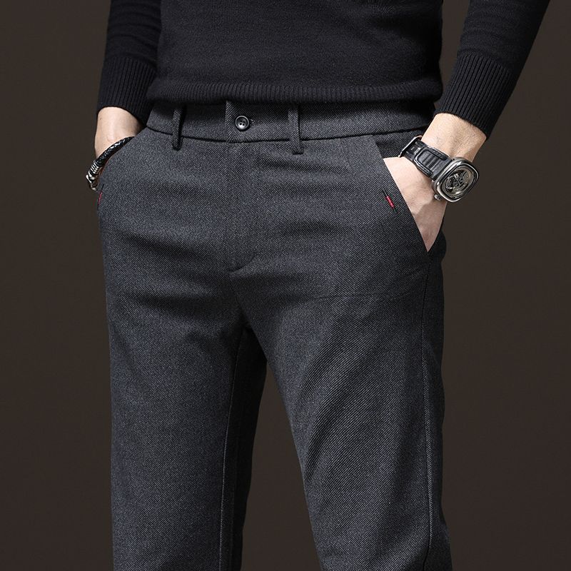 Spring Autumn Men's Casual Pan - Embroidery Jersey ulasan dan harga