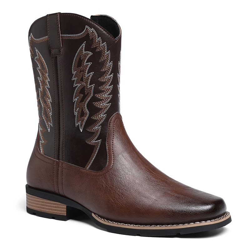 Men High Boot Luxury Embroider - Embroidery Stitch ulasan dan harga