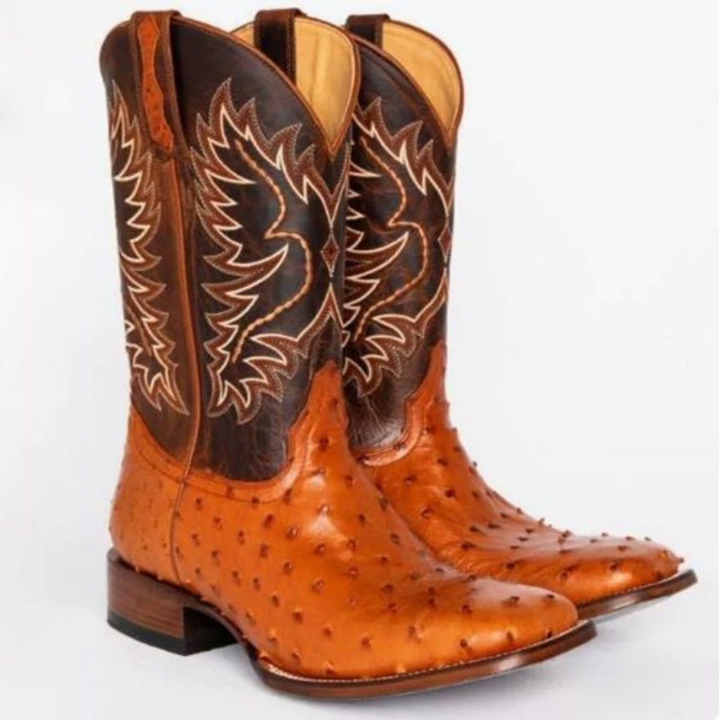 Men High Boots Embroidery Retr - Embroidery Stitch ulasan dan harga