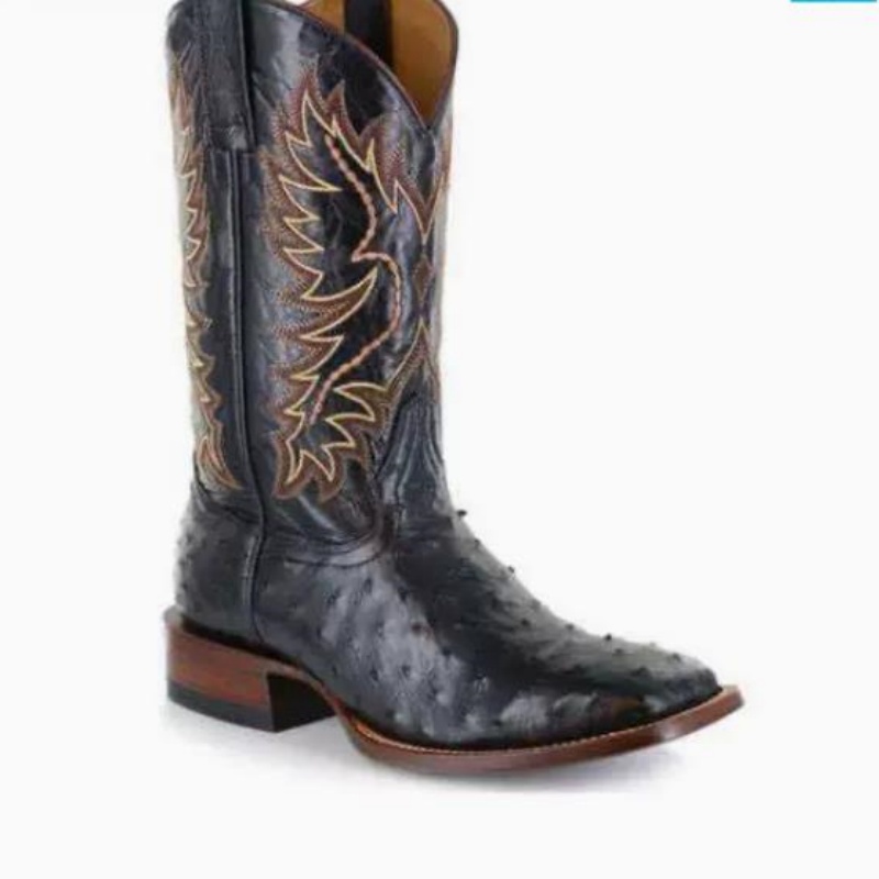 Men High Boots Embroidery Retr - Embroidery Stitch ulasan dan harga