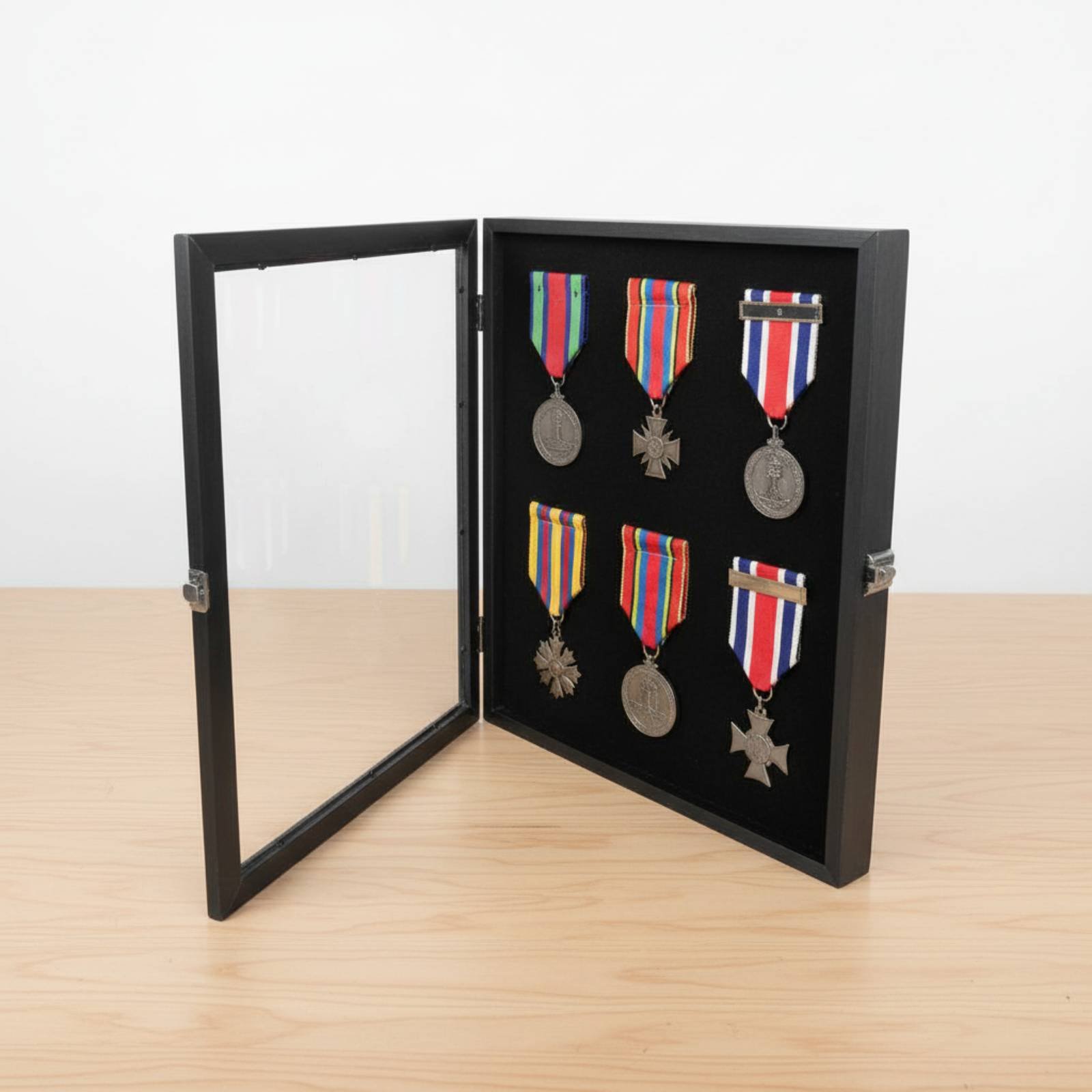 Badge Display Frame Transparen - Frame Display Wood ulasan dan harga