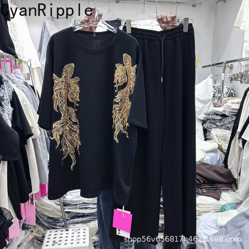 New Spring Summer Women Two-pi - Embroidery Cotton Shirt ulasan dan harga
