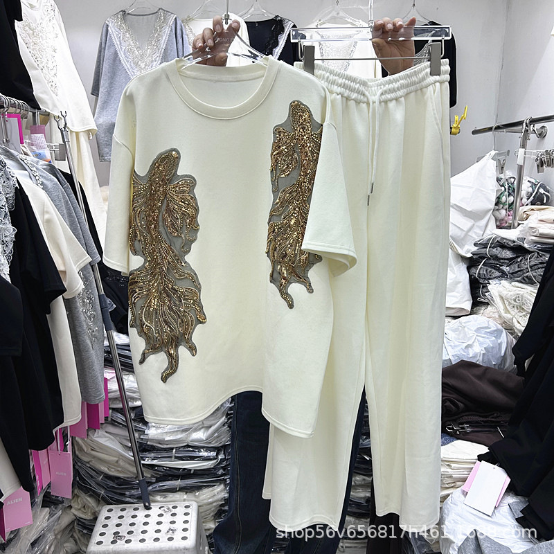 New Spring Summer Women Two-pi - Embroidery Cotton Shirt ulasan dan harga