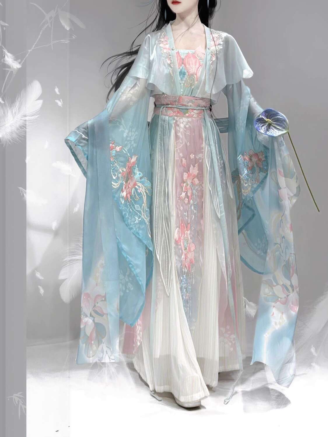 New Hanfu Wei Jinfeng Heavy In - Embroidery In The Piece ulasan dan harga