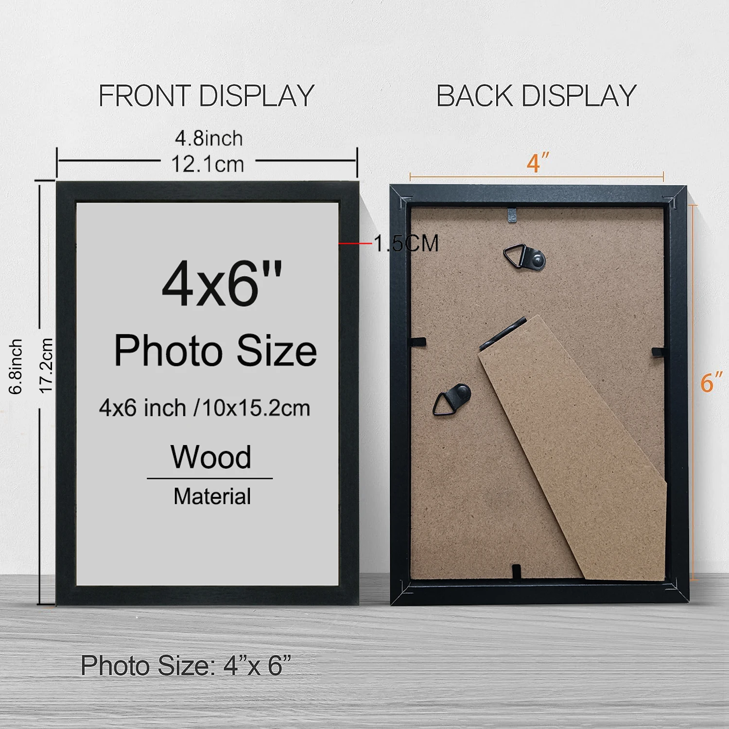 4x6IN 14pcs/Set Picture Frames - Frame Display Wood ulasan dan harga