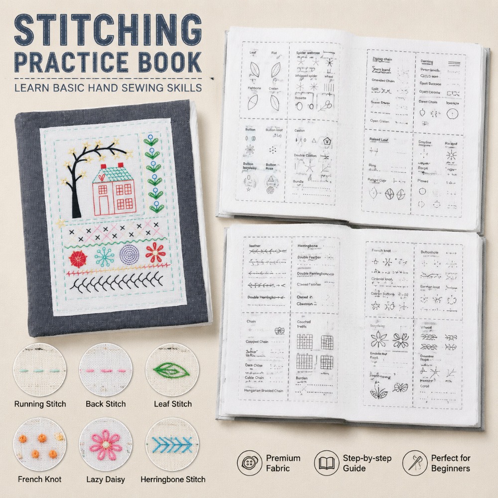Embroidery Stitch Practice Boo - Embroidery Guide Book ulasan dan harga