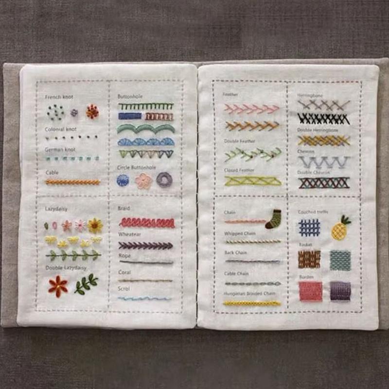 Embroidery Stitches Book Sewin - Embroidery Guide Book ulasan dan harga