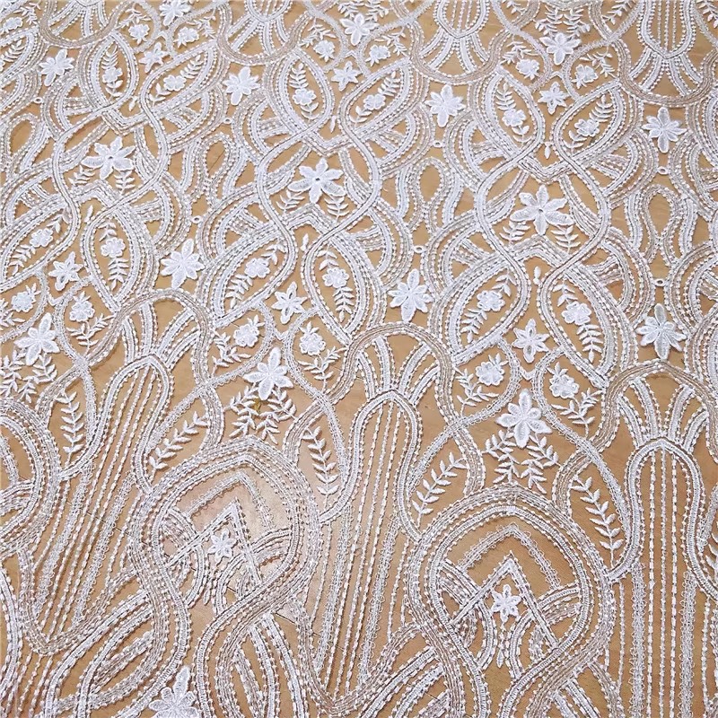 1yard High quality mesh fabric - Embroidery Beads ulasan dan harga